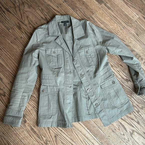 Tribal Cotton Utility Jacket Army Olive Green XS - Picture 8 of 8